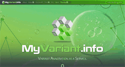 Desktop Screenshot of myvariant.info